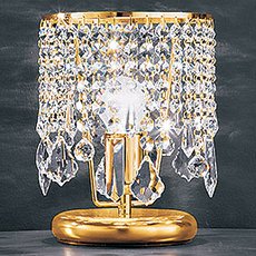 Хрустальная настольная лампа Voltolina Table Lamp Cascade Gold CASCADE