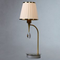 Настольная лампа с абажуром Brizzi MA01625T/001 Bronze Cream