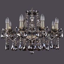 Хрустальная люстра Bohemia Ivele Crystal 1413/8/200/G/M731