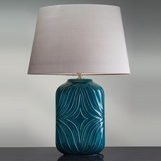 Настольная лампа с абажуром Luis Collection LUI/MUSE TURQSE