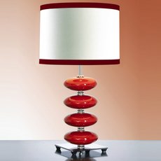 Настольная лампа в спальню Luis Collection LUI/ONYX RED