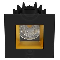 Точечный светильник для гипсокарт. потолков LEDRON FAST TOP SQ MINI BLACK-GOLD