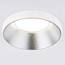 Встраиваемый точечный светильник Elektrostandard 112 MR16 серебро/белый