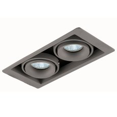 Встраиваемый точечный светильник Donolux DL18615/02WW-SQ Silver Grey/Black