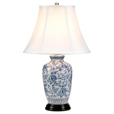 Настольная лампа с абажуром Elstead Lighting BLUE G JAR/TL
