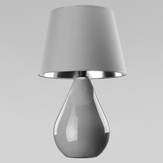 Настольная лампа с абажуром TK Lighting 5455 Lacrima Gray
