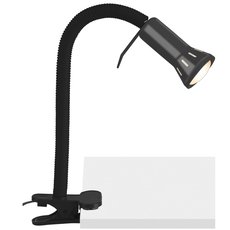 Настольная лампа с арматурой чёрного цвета, металлическими плафонами Brilliant 24705T06