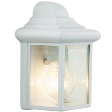 Светильник для уличного освещения с арматурой белого цвета, стеклянными плафонами Brilliant 44280/05