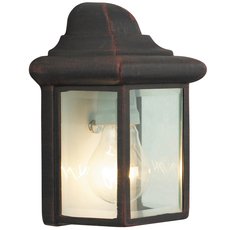 Светильник для уличного освещения с арматурой коричневого цвета, стеклянными плафонами Brilliant 44280/55