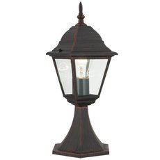 Светильник для уличного освещения с арматурой коричневого цвета, стеклянными плафонами Brilliant 44284/55