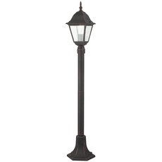 Светильник для уличного освещения с арматурой коричневого цвета, стеклянными плафонами Brilliant 44285/55