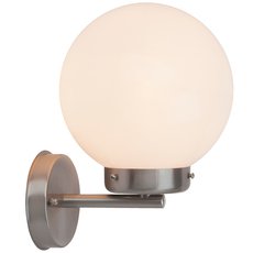 Светильник для уличного освещения с арматурой никеля цвета, плафонами белого цвета Brilliant 47281/82