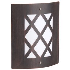 Светильник для уличного освещения с арматурой коричневого цвета, плафонами белого цвета Brilliant 47681/55