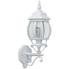 Светильник для уличного освещения с арматурой белого цвета, стеклянными плафонами Brilliant 48681/05