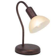 Настольная лампа с арматурой бронзы цвета, стеклянными плафонами Brilliant 67347/56