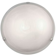 Настенно-потолочный светильник с стеклянными плафонами белого цвета Brilliant 90104/05