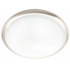 Настенно-потолочный светильник с стеклянными плафонами белого цвета Brilliant 90218/82