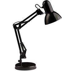 Настольная лампа с арматурой чёрного цвета, плафонами чёрного цвета Brilliant 92706/06