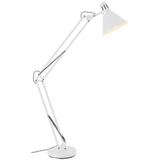 Настольная лампа с арматурой белого цвета, металлическими плафонами Brilliant 92710/05