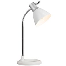 Настольная лампа с арматурой белого цвета, металлическими плафонами Brilliant 92762/05