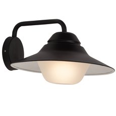 Светильник для уличного освещения с арматурой чёрного цвета, плафонами белого цвета Brilliant 96242/63