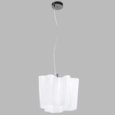 Светильник с арматурой хрома цвета, плафонами белого цвета Lux LX_LU14036-1L