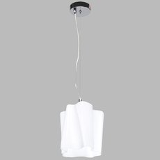 Светильник с арматурой хрома цвета, плафонами белого цвета Lux LX_LU14036-1M