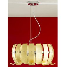 Светильник с стеклянными плафонами янтарного цвета Padana Lampadari 178/SG-AM