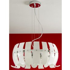 Светильник с арматурой хрома цвета, плафонами белого цвета Padana Lampadari 178/SG-BI