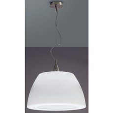 Светильник с арматурой никеля цвета, плафонами белого цвета Padana Lampadari 183/SP