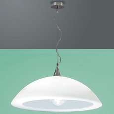 Светильник с арматурой никеля цвета, плафонами белого цвета Padana Lampadari 186/SP