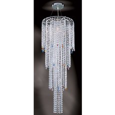Светильник с хрустальными плафонами прозрачного цвета Padana Lampadari 217/SG