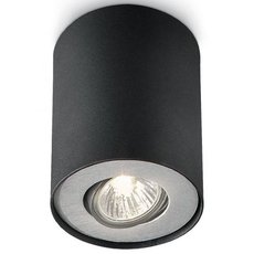 Точечный светильник с арматурой чёрного цвета, металлическими плафонами Philips 56330/30/16