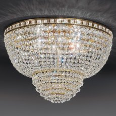 Светильник с хрустальными плафонами прозрачного цвета Voltolina Ceiling L. Amsterdam o30