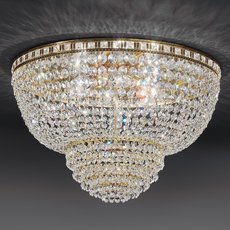 Светильник с хрустальными плафонами прозрачного цвета Voltolina Ceiling L. Amsterdam o50