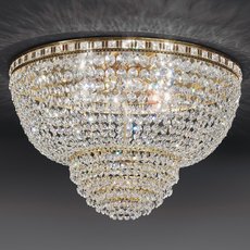 Светильник с хрустальными плафонами прозрачного цвета Voltolina Ceiling L. Amsterdam o60