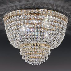 Светильник с хрустальными плафонами прозрачного цвета Voltolina Ceiling L. Settat o60