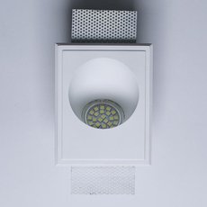 Точечный светильник с гипсовыми плафонами белого цвета SvDecor SV 7424