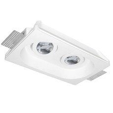 Точечный светильник с гипсовыми плафонами белого цвета Leds-C4 90-1813-14-00