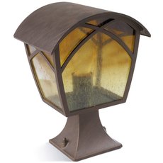 Светильник для уличного освещения с арматурой коричневого цвета, стеклянными плафонами Leds-C4 10-9350-18-AA
