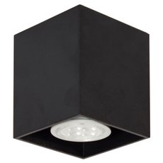 Точечный светильник с металлическими плафонами чёрного цвета АртПром Tubo Square P1 12