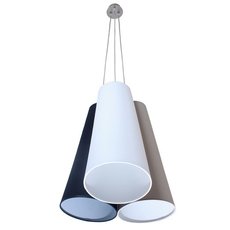 Светильник с арматурой никеля цвета, плафонами белого цвета АртПром Trio S1 01-02-07