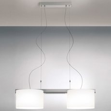 Светильник с арматурой никеля цвета, плафонами белого цвета IDL 9002/2SG