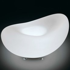 Настольная лампа с арматурой хрома цвета, плафонами белого цвета IDL 9012/1L