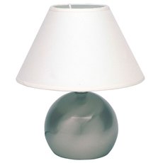 Настольная лампа с арматурой никеля цвета, плафонами белого цвета Brilliant 62447/05