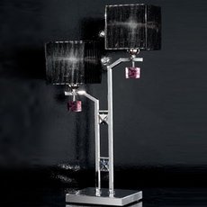 Настольная лампа с плафонами чёрного цвета IDL 387/2L