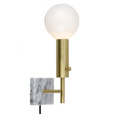 Бра с арматурой бронзы цвета, стеклянными плафонами Lampgustaf 105509