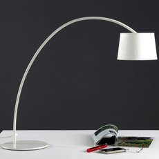 Настольная лампа с арматурой белого цвета, плафонами белого цвета Padana Lampadari 714/LTA-BI