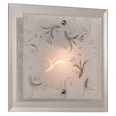 Настенно-потолочный светильник с стеклянными плафонами белого цвета Silver Light 816.27.1