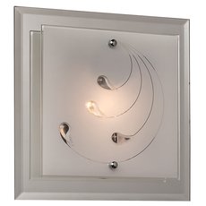 Настенно-потолочный светильник с стеклянными плафонами белого цвета Silver Light 817.27.1